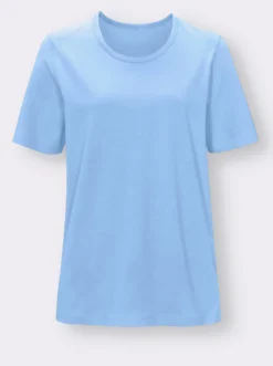 Schlafanzugshirt mit Rundhals-Ausschnitt