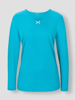 Schlafanzugshirt mit Satin-Schleife, reine Baumwolle