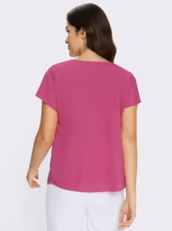 Schlupfbluse mit Blütenprint