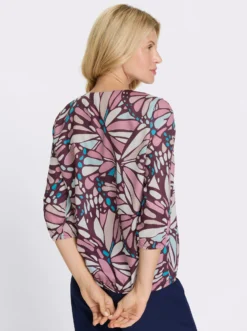 Schlupfbluse mit elastischen Bündchen
