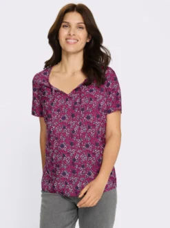 Schlupfbluse mit Millefleurs