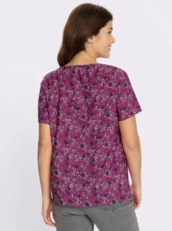 Schlupfbluse mit Millefleurs