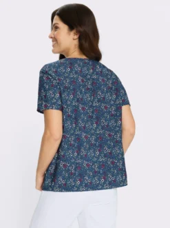 Schlupfbluse mit Millefleurs
