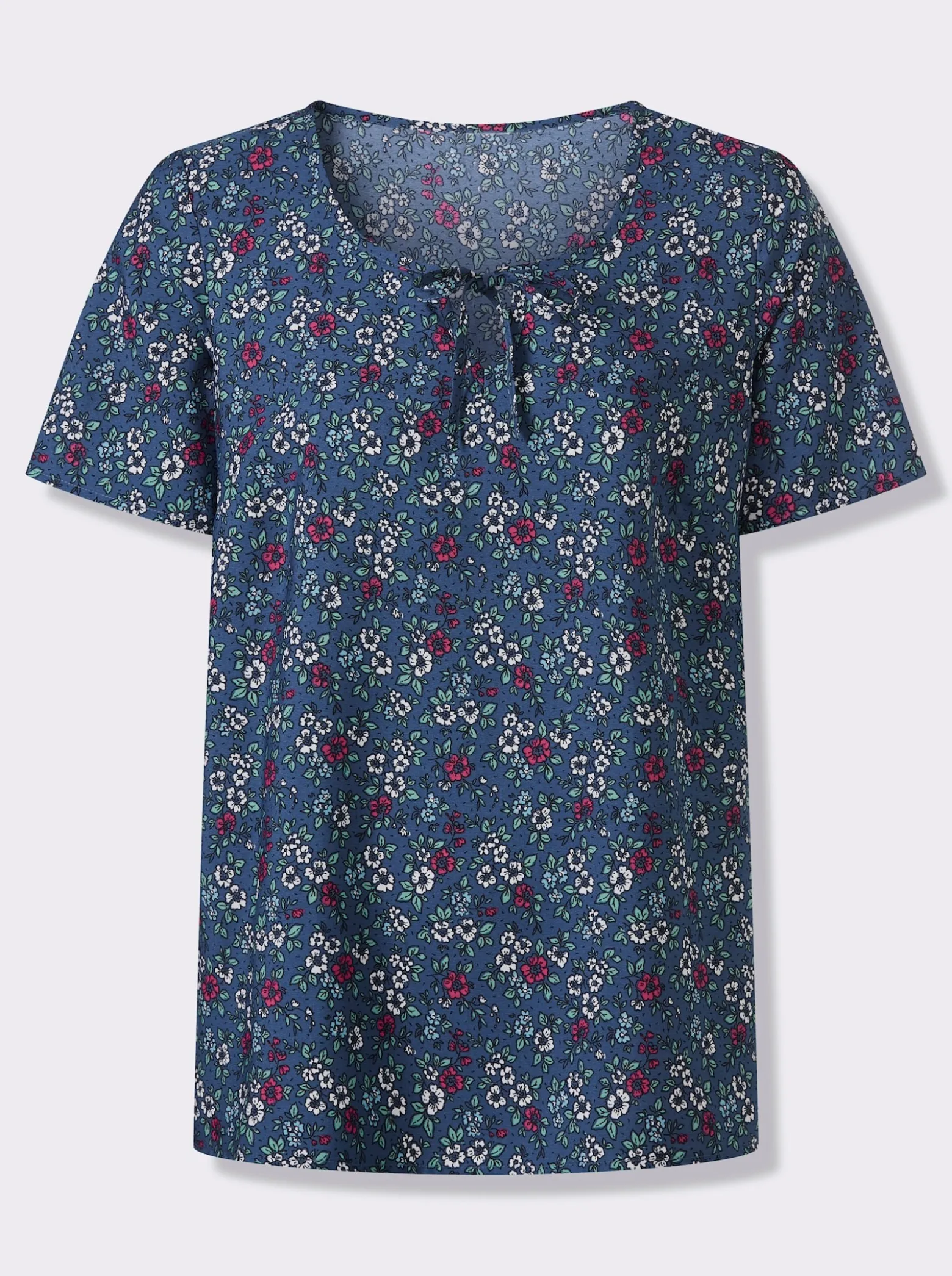 Schlupfbluse mit Millefleurs
