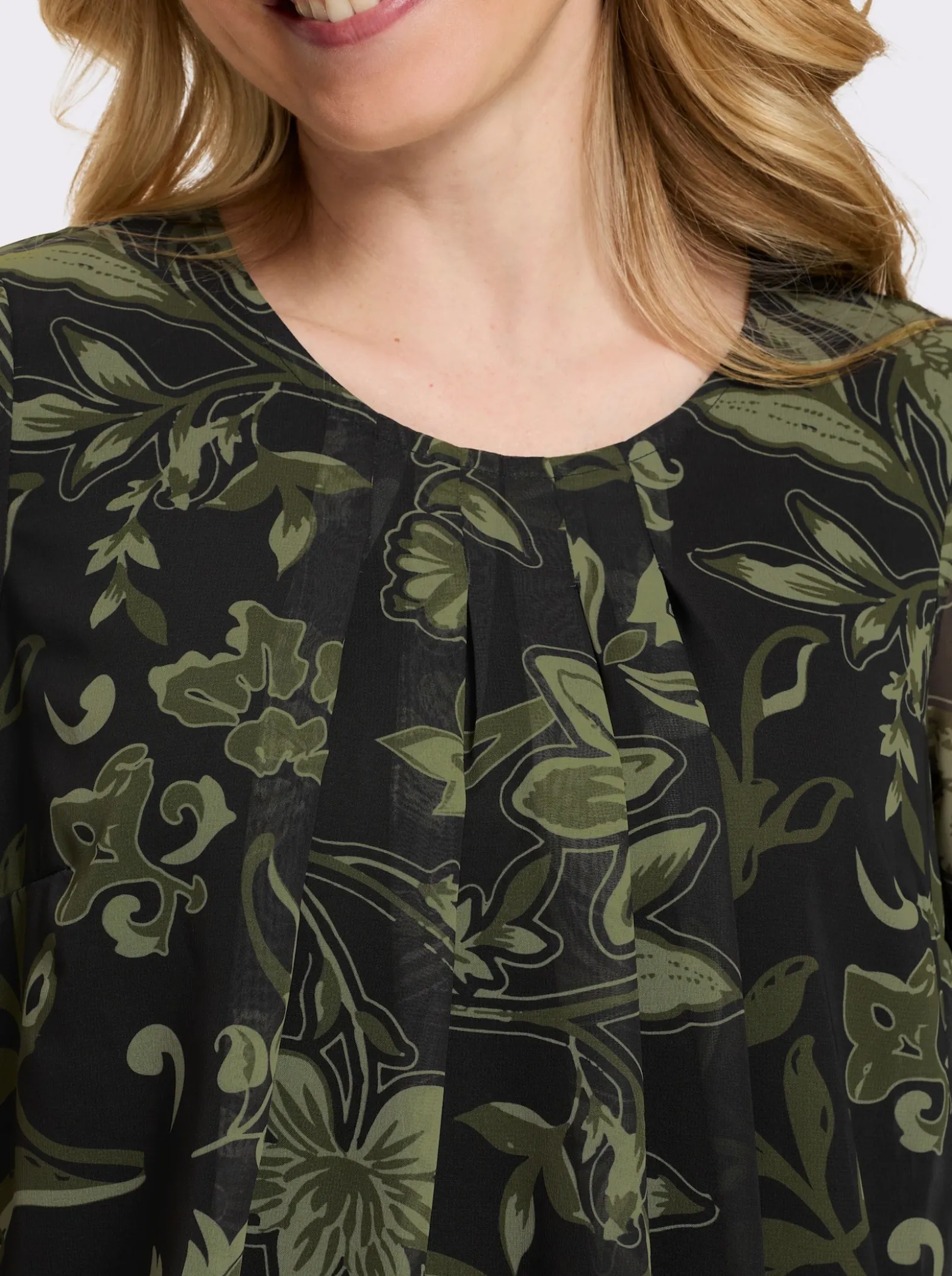 Schlupf-Bluse mit Paisley-Print
