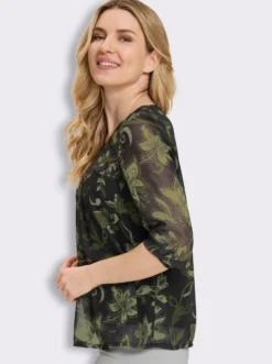 Schlupf-Bluse mit Paisley-Print