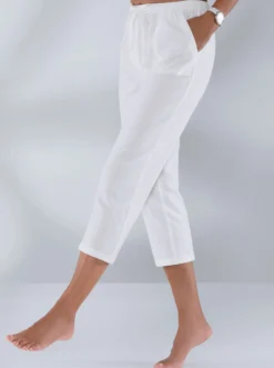 Schlupfhose aus bügelarmer Strukturware