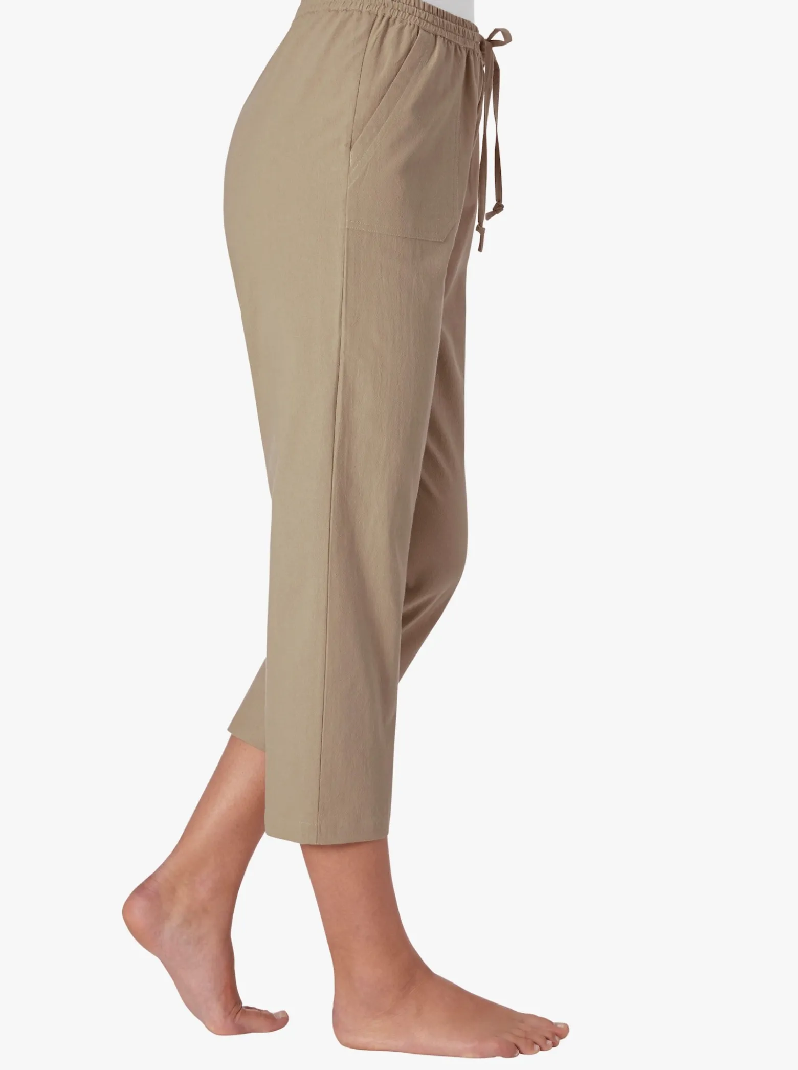 Schlupfhose aus bügelarmer Strukturware