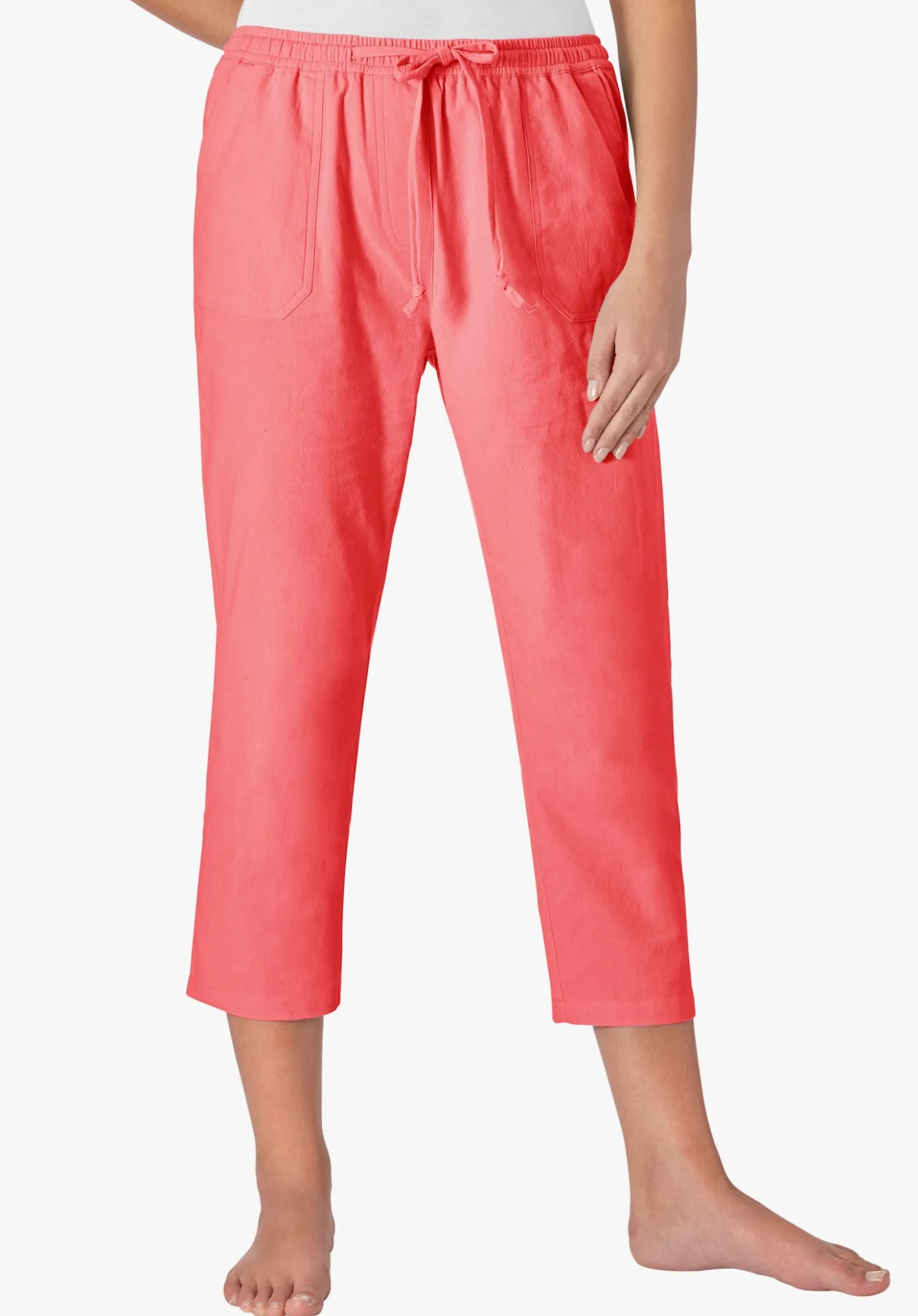 Schlupfhose aus bügelarmer Strukturware