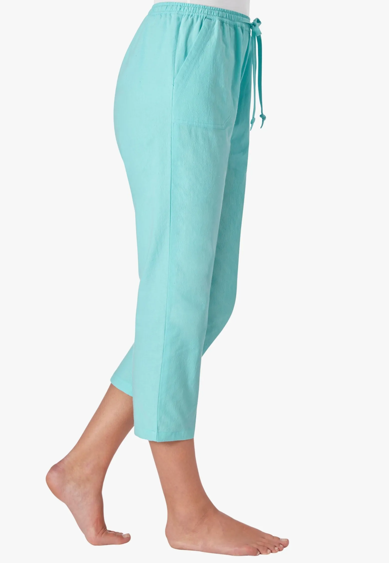 Schlupfhose aus bügelarmer Strukturware