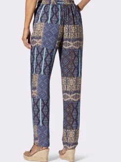 Schlupfhose im Patchwork-Dessin