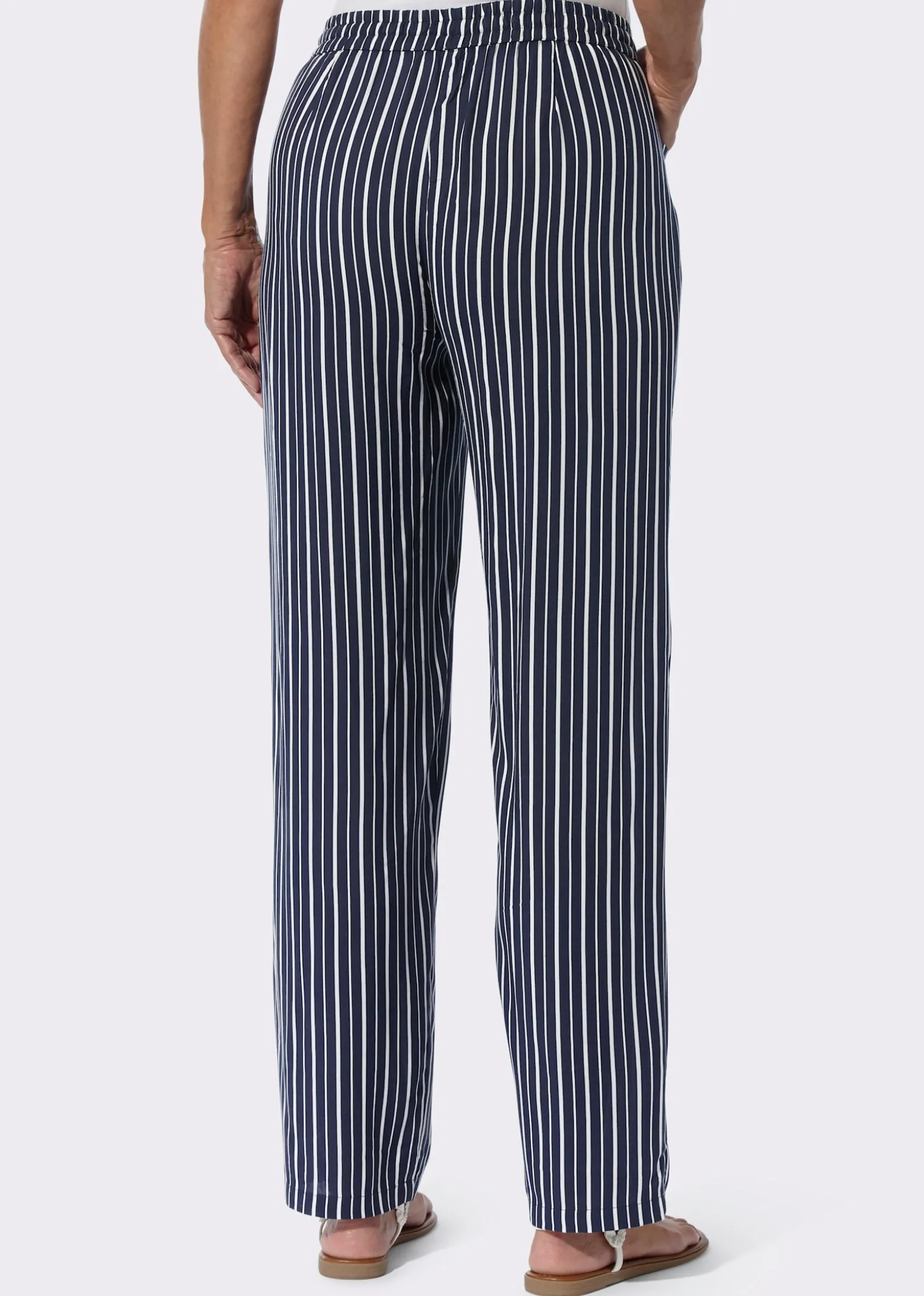 Schlupfhose im Streifenmuster