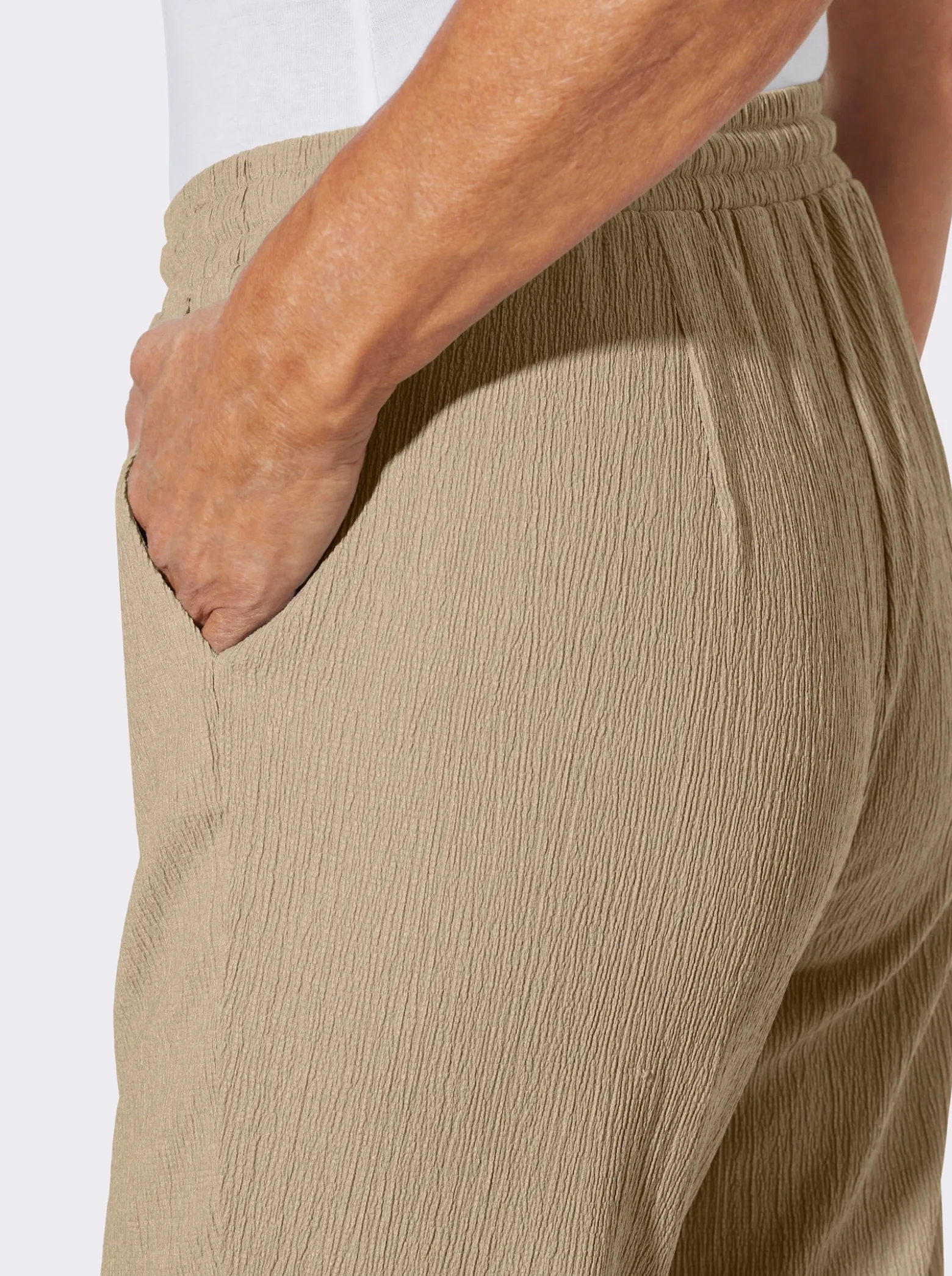 Schlupfhose in Crinkle-Qualität