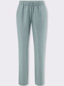 Schlupfhose in Leinen-Optik