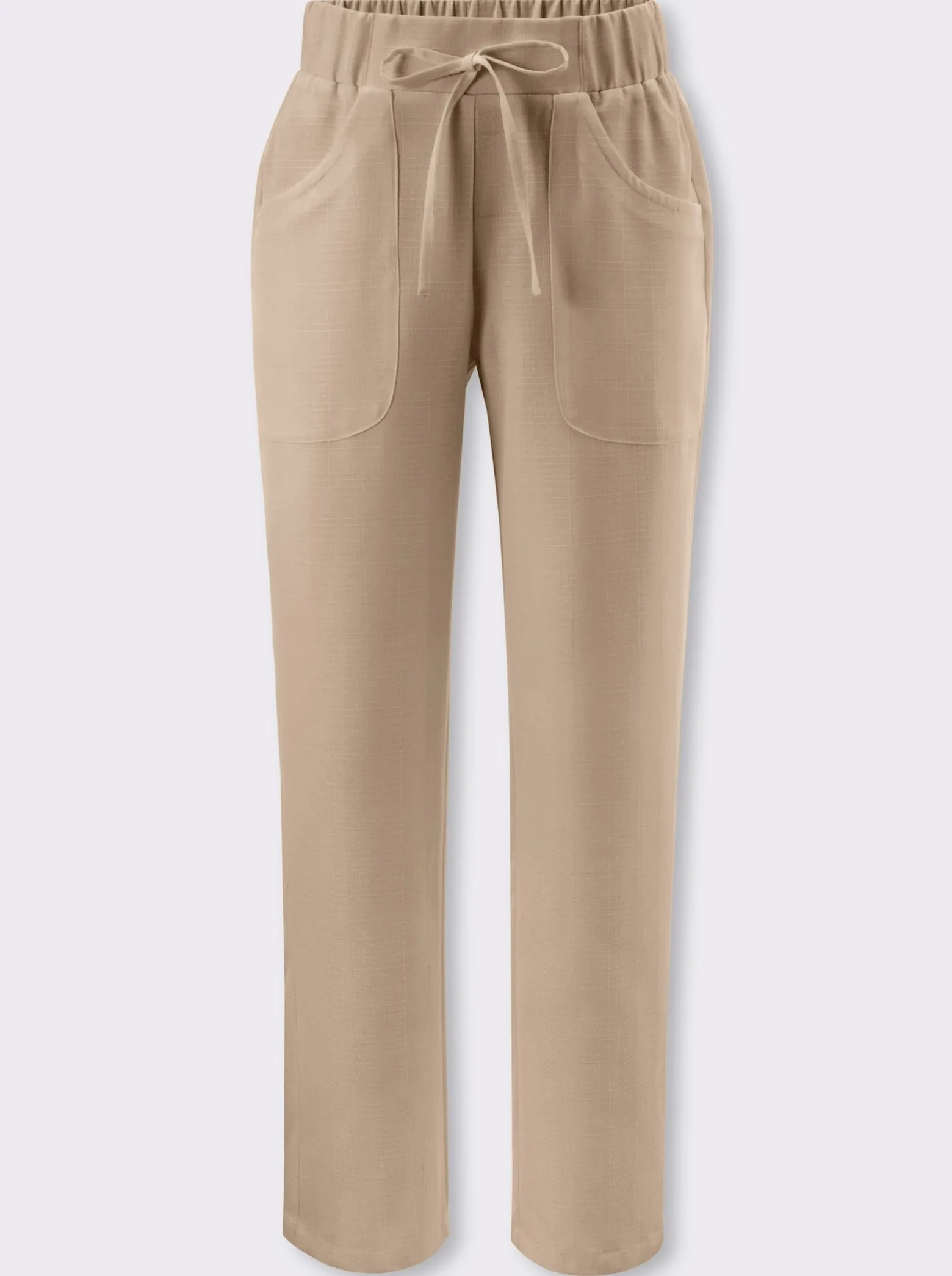 Schlupfhose in Leinen-Optik