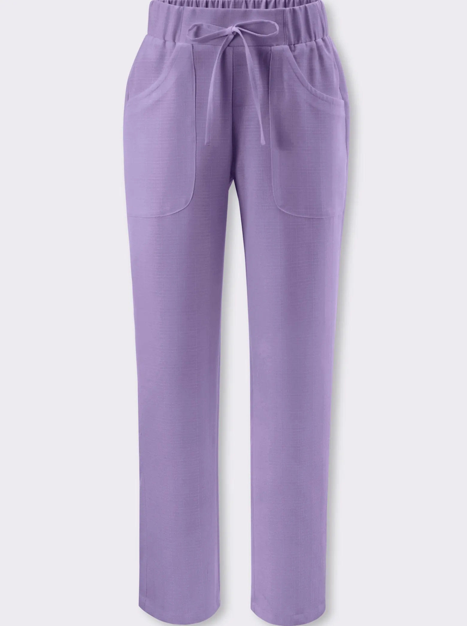 Schlupfhose in Leinen-Optik
