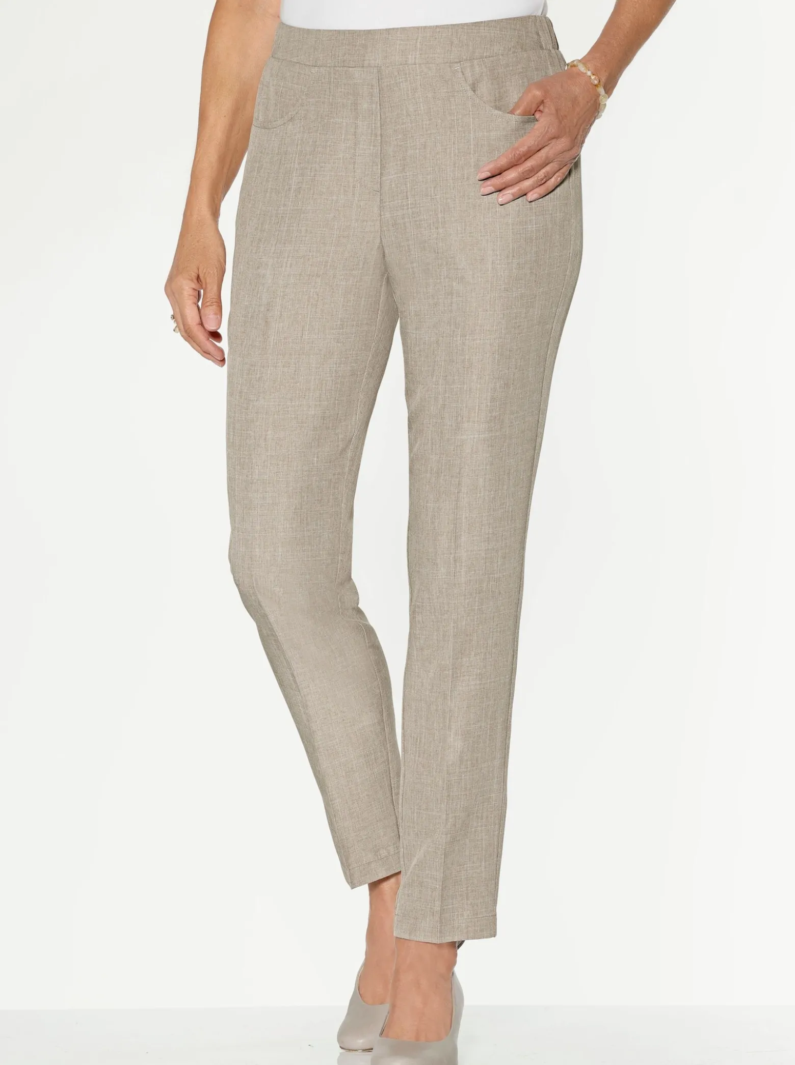 Schlupfhose mit Bügelfalten