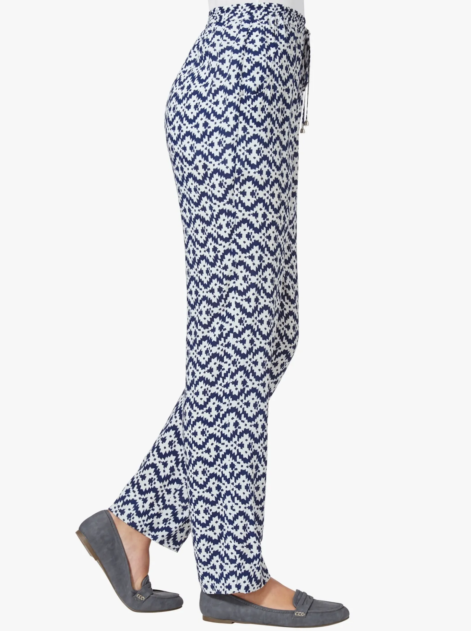 Schlupfhose mit Dehnbund und Bindeband