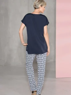 Schlupfhose mit Dehnbund und Bindeband