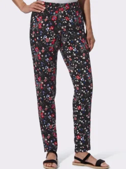 Schlupfhose mit floralem Druck