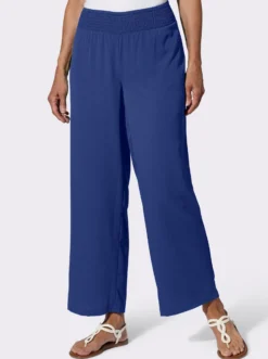Schlupfhose mit gesmoktem Bund