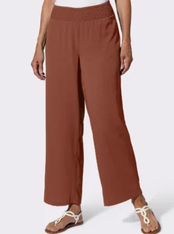 Schlupfhose mit gesmoktem Bund