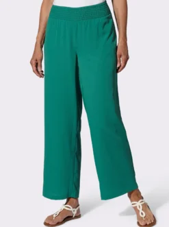 Schlupfhose mit gesmoktem Bund