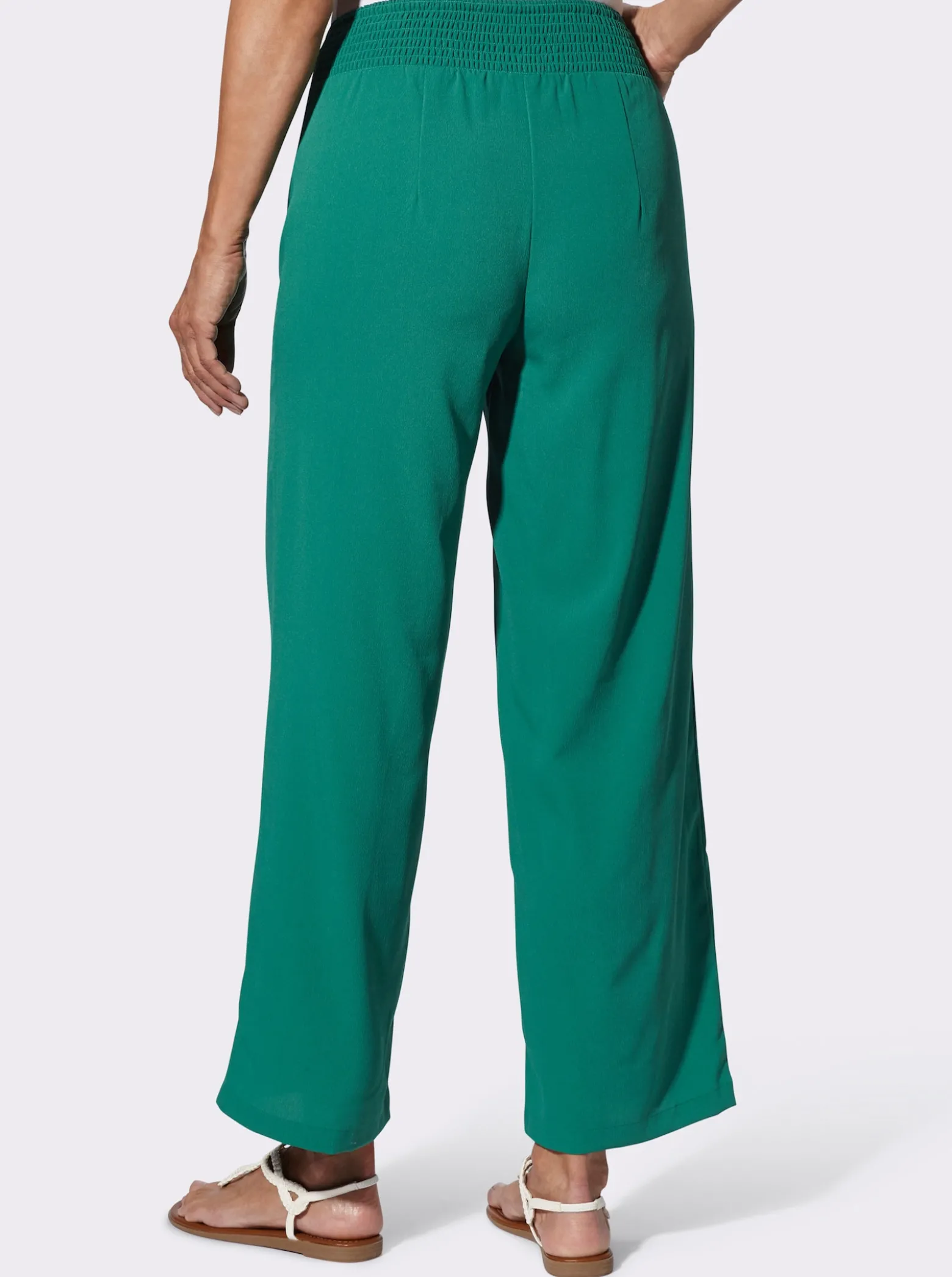 Schlupfhose mit gesmoktem Bund