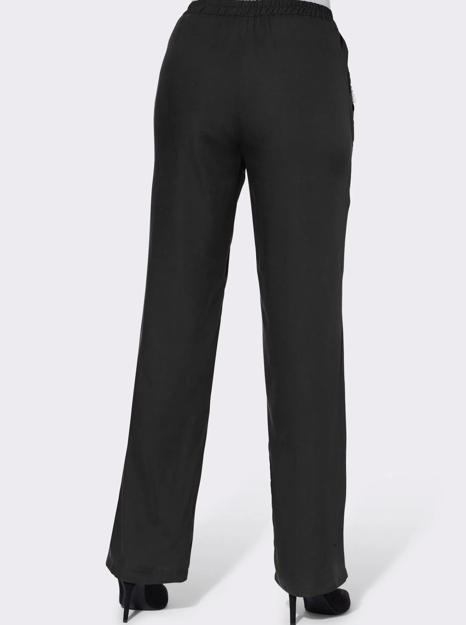 Schlupfhose mit leicht ausgestelltem Bein