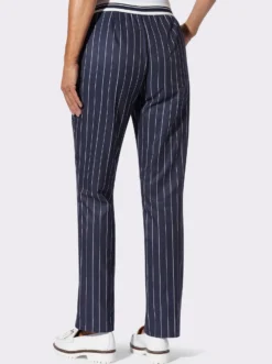 Schlupfhose mit Nadelstreifen-Muster