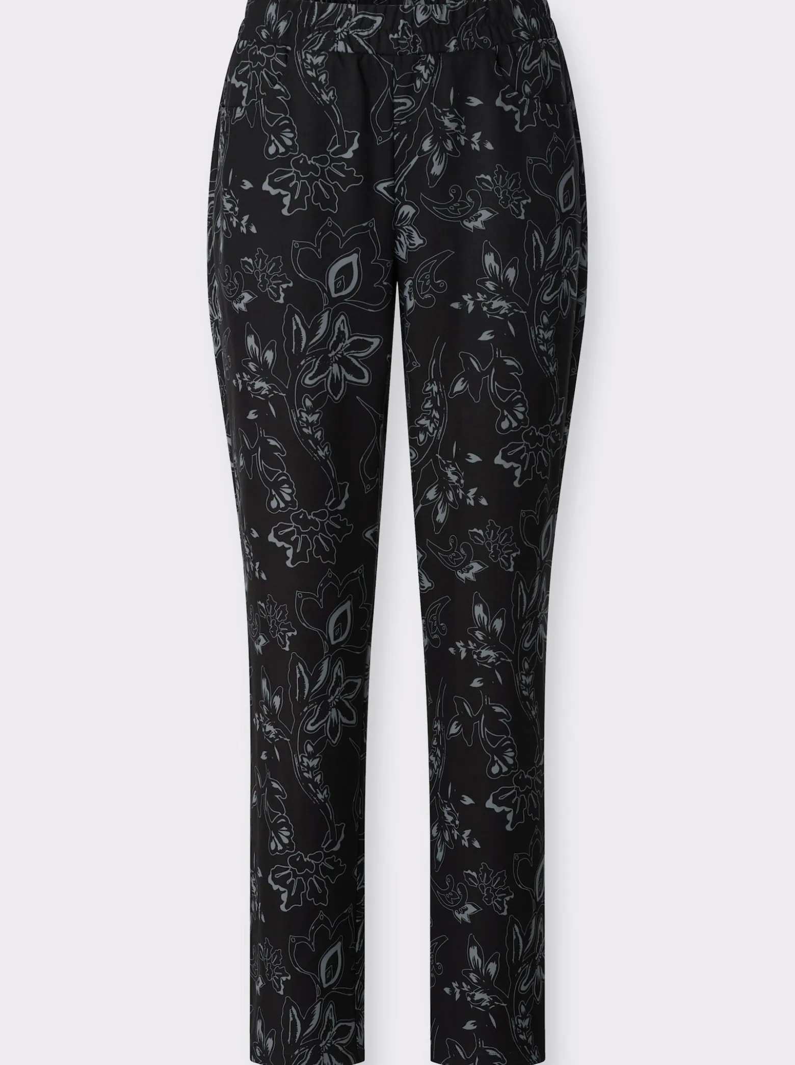 Schlupfhose mit Paisley-Print