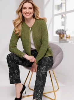 Schlupfhose mit Paisley-Print
