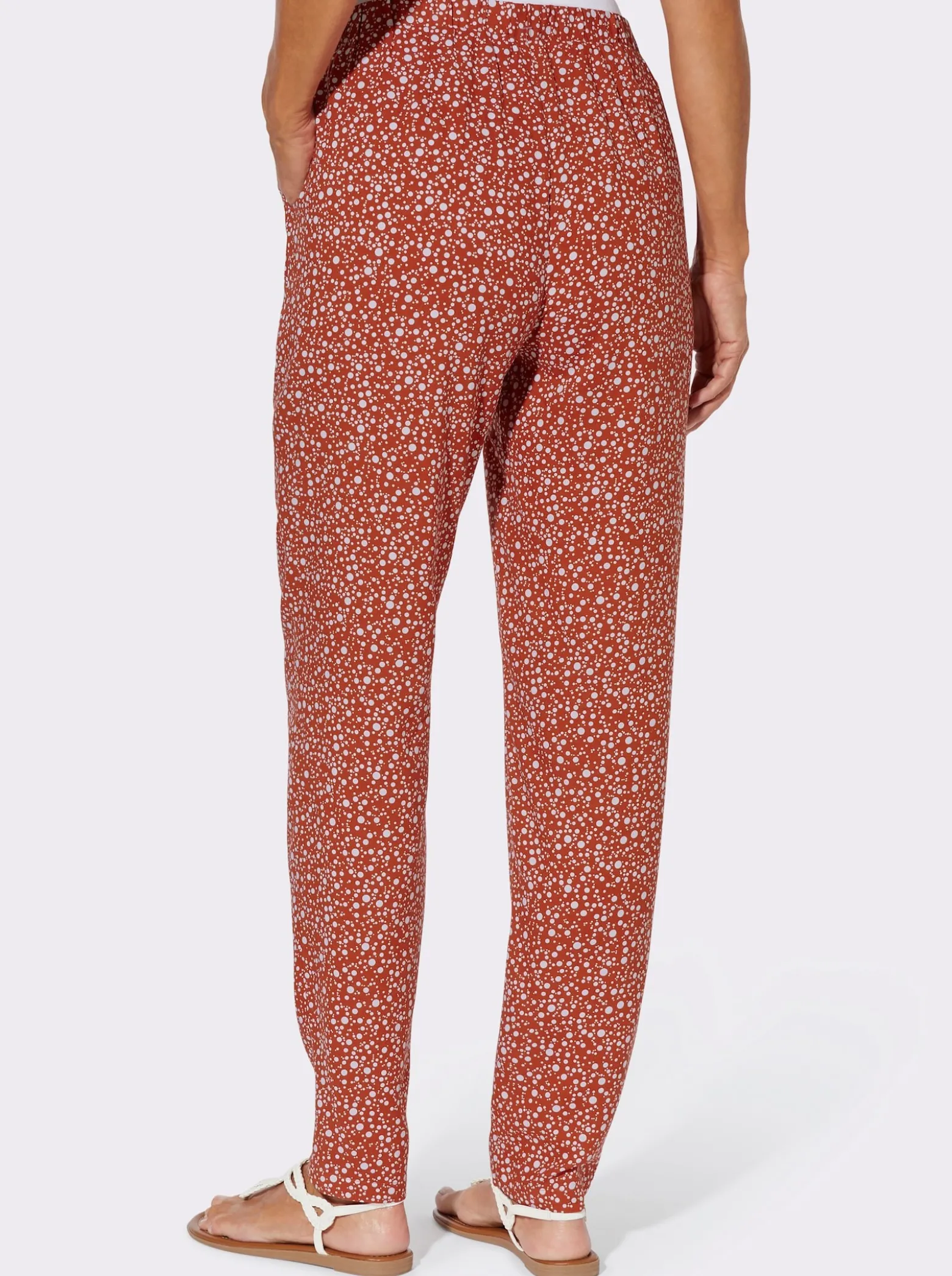 Schlupfhose mit Punktedessin