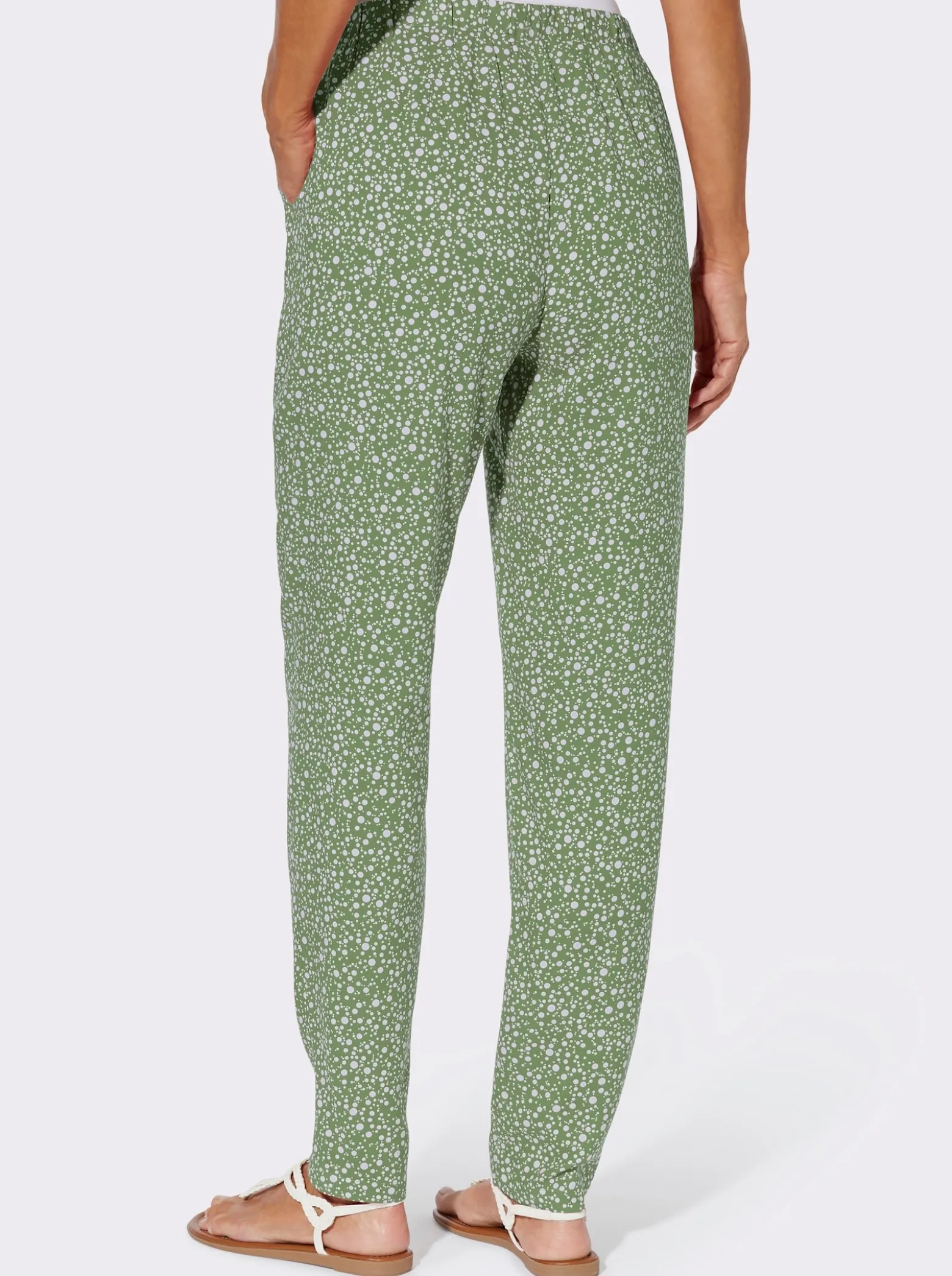 Schlupfhose mit Punktedessin