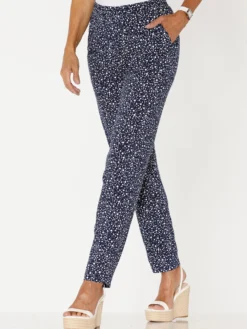 Schlupfhose mit Punktedessin