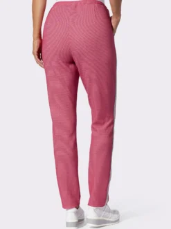Schlupfhose mit silberfarbenen Galonstreifen