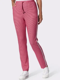 Schlupfhose mit silberfarbenen Galonstreifen