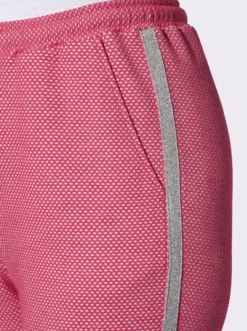 Schlupfhose mit silberfarbenen Galonstreifen