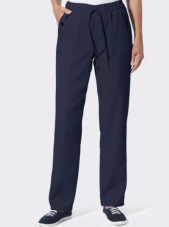 Schlupfhose mit Zierpatten an den Taschen