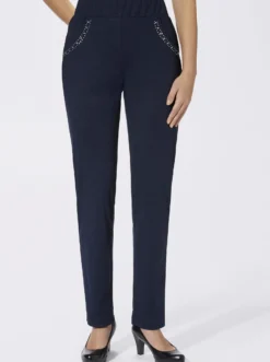 Schlupfhose mit Ziersteinchen