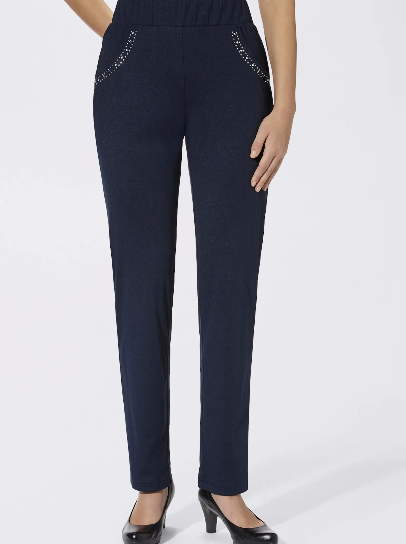 Schlupfhose mit Ziersteinchen