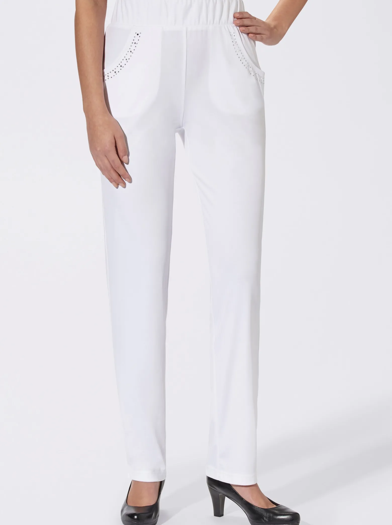 Schlupfhose mit Ziersteinchen