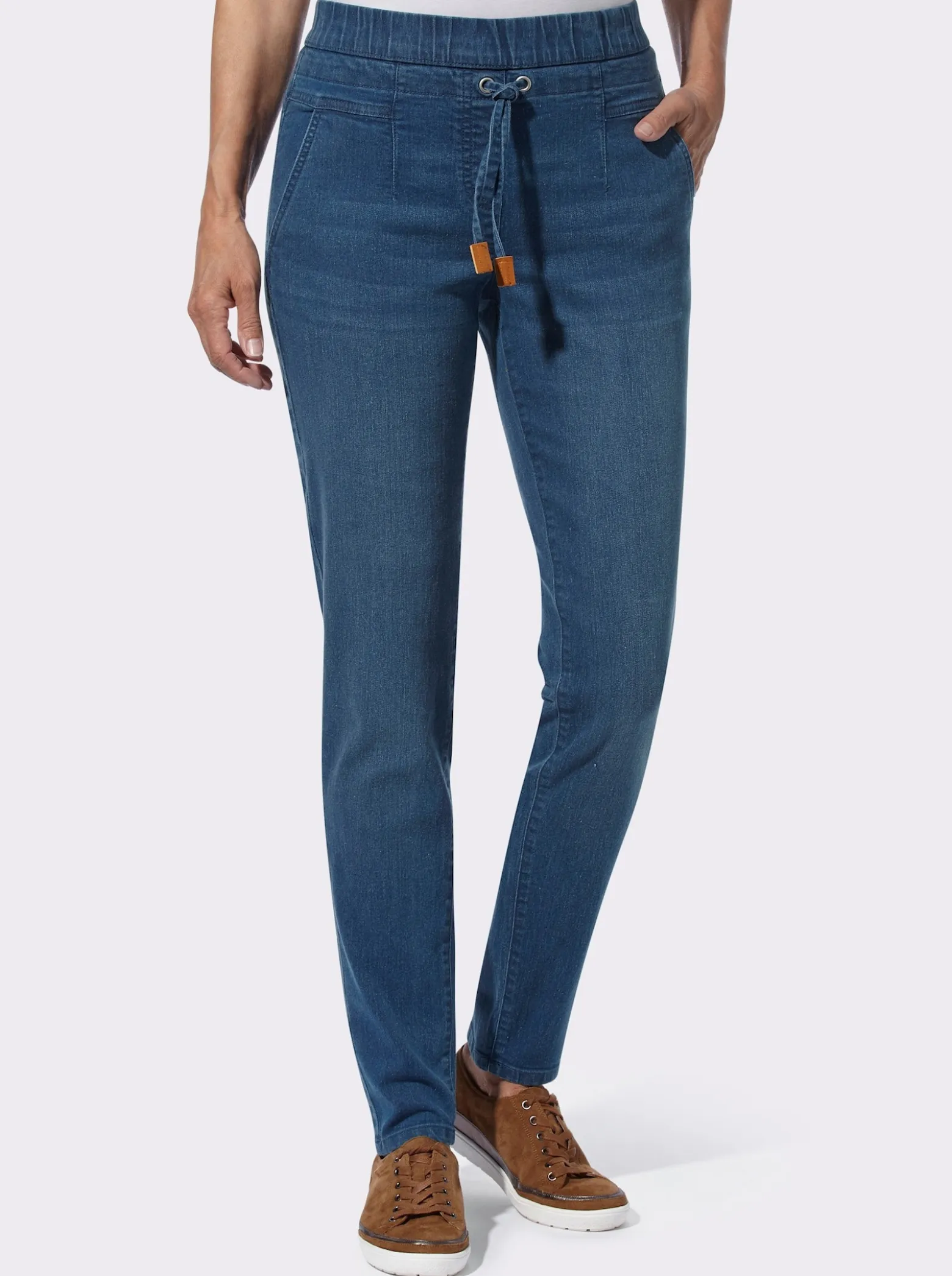 Schlupfjeans im Joggpants-Stil