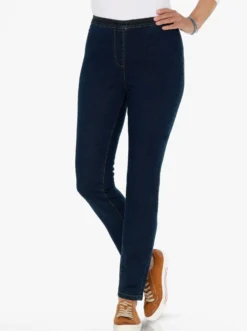 Schlupfjeans in schmaler Form