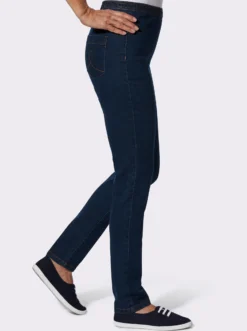 Schlupfjeans in schmaler Form