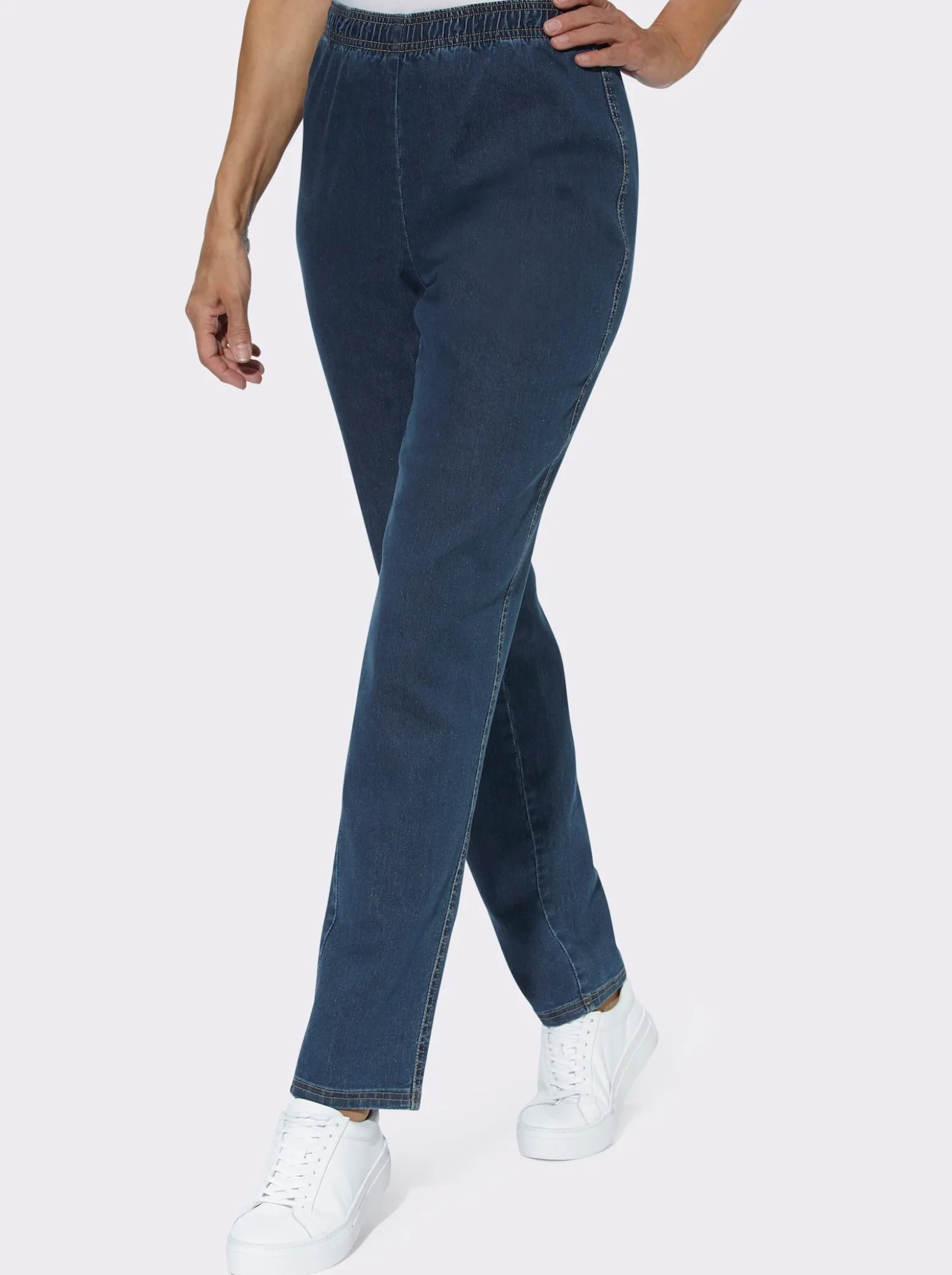 Schlupfjeans in Stretch-Qualität