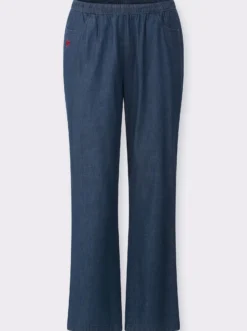 Schlupfjeans in weiter Form