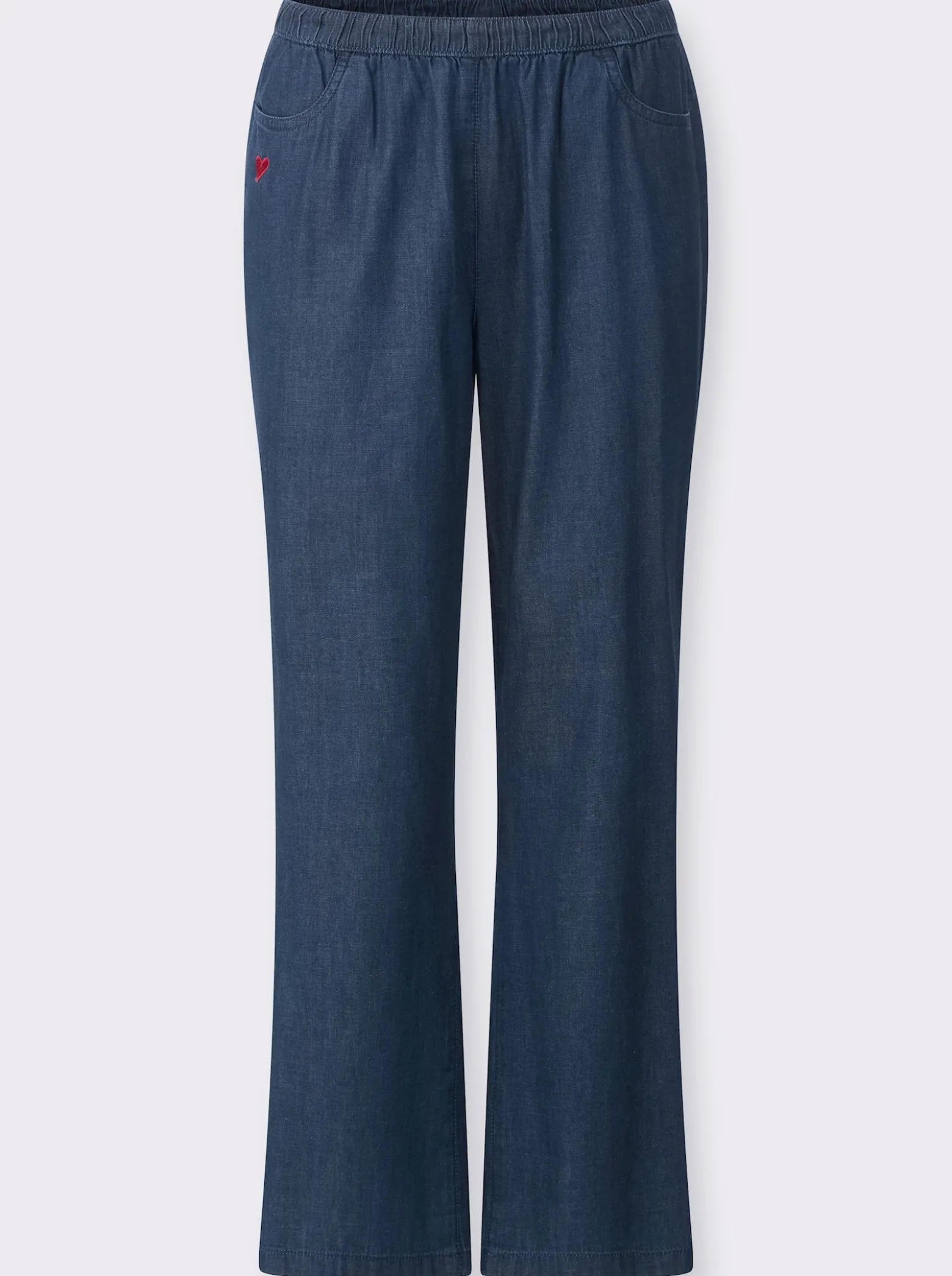 Schlupfjeans in weiter Form