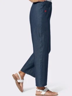 Schlupfjeans in weiter Form