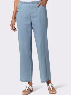 Schlupfjeans in weiter Form